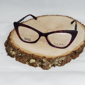 Nicole Miller Runway Bordeaux Magenta Eyeglasses